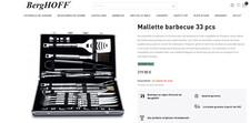 mallette barbecue 33 pièces en inox  (acheté 219€)
