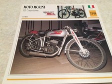 Carte moto Moto Morini 125 Competizione 1948  collection Atlas Italie
