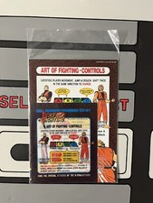 Artset Flyers Marquee Dip Switch Art Of Fighting Neo Geo Mvs Snk Arcade Neogeo