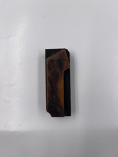 Bloc d'imprimantes LETTERPRESS original lettre hébraïque "ו" métal sur bois, ...