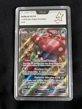 Carte Pokemon Rafflesia GX Alt / SL12 Eclipse Cosmique / PCA 9,5 Neuve FR