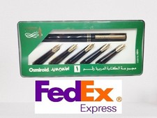 Stylo plume Osmiroid arabe plaqué or 22 carats stylo plume calligraphie