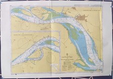 Carte De Navire Vintage Du Port De Changshu À Huangshan Gang, Chang Jiang, 1605