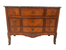 Commode de style Transition en acajou et bois de rose XX siècle