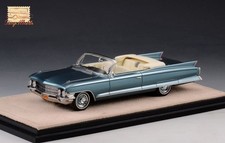 Mini voiture 1962 Cadillac Cabriolet Neptune Blue color 1/43 GLM Cadillac Series