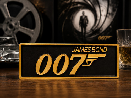 Plaque décorative james bond - plaque,