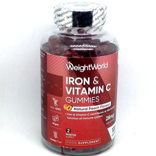 WEIGHTWORLD IRON & VITAMINE C 120 GUMMIES énergie soutien immunitaire 12/2026