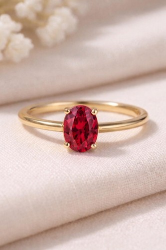 Bague tige grenat - bague, 1