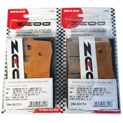 Zcoo pastilles frein - de, avant