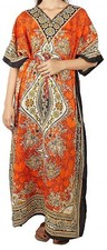 Maxi robe caftan polyester