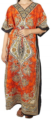 Maxi robe caftan polyester
