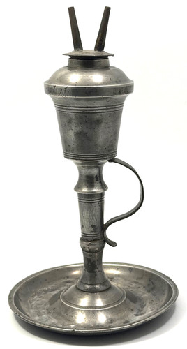 Antique american pewter fluid - antique,