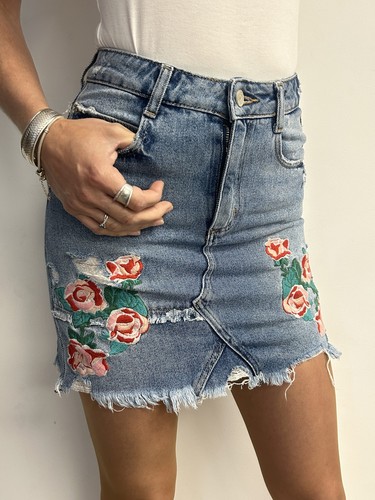 Mini jupe courte zara denim - mini,