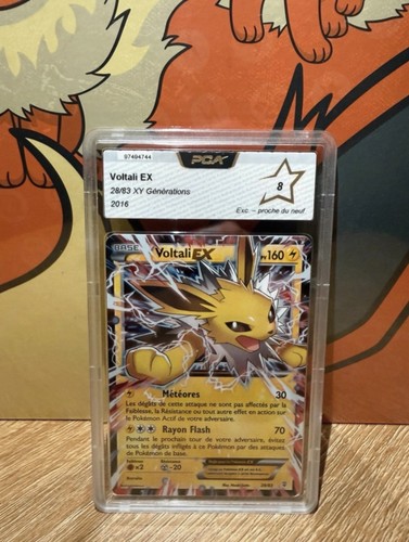 Carte pokemon gradée voltali - carte,