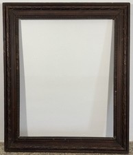 Cadre ancien XIXè sculpté 8F Feuillure: 50x41cm Entier: 61x51cm Vue: 46x38cm