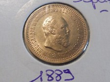 MONNAIE  5 ROUBLES  1889  ALEX . III   /  SPL    /  6.46 GR.  A SAISIR !!