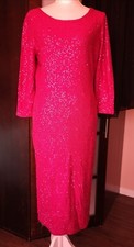 OSCAR DE LA RENTA PINK SEQUINED DRESS RESORT 2015 NWT SIZE L 44IT 40FR 10US