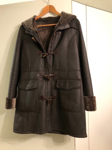 Manteau fourrure mérinos cuir - mérinos,