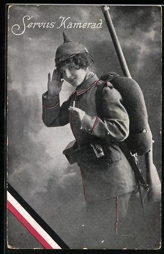 Carte postale camarade srvus - carte,