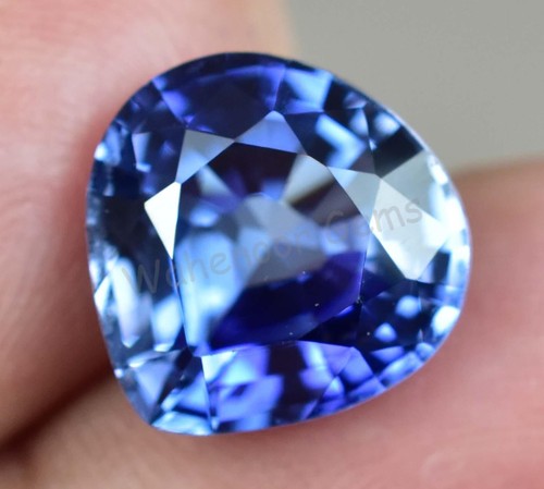 Saphir ceylan naturel - naturel, bleu