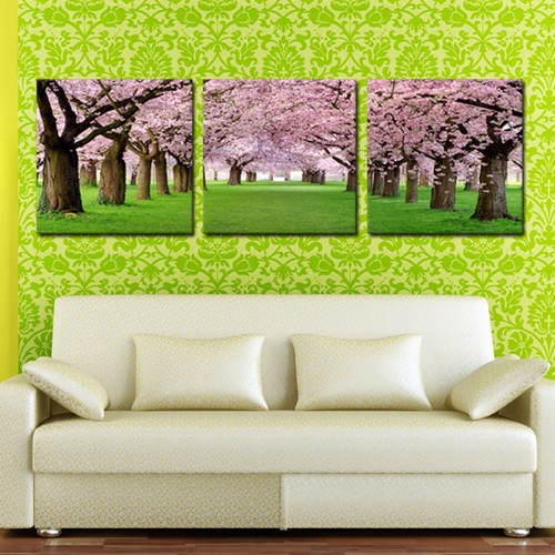 Cherry blossom ready hang 3 - hang,