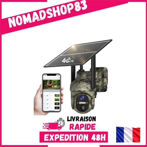 Caméra chasse solaire - caméra, 4g
