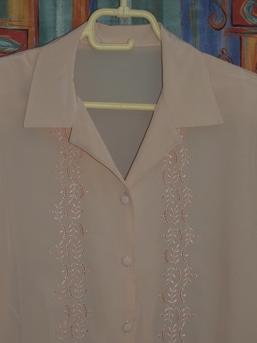 Brodé vintage haut chemisier - haut,