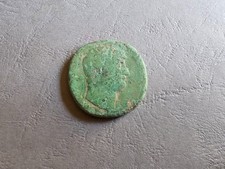 Pièce de Monnaie Romaine - Sesterce Hadrien AVG - Cos III