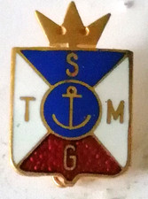 SGTM  Société Générale Transports Maritimes LE HAVRE  insigne revers  AUGIS 1950