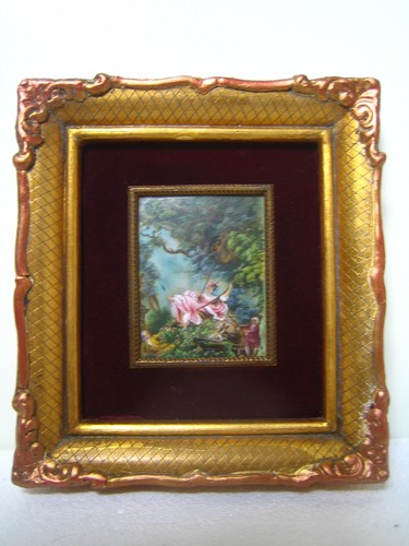 Tableau miniature peint