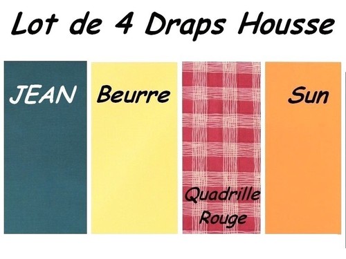 Lot drap housse bébé - lot,