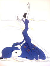 Tableau, peinture, idée cadeau, danseuse, flamenco, bailarina, Espagne