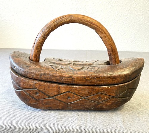 Ancien panier sel fleur - panier, de