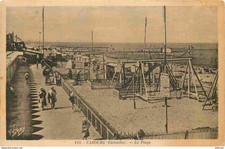14 - Cabourg - La Plage - Jeux de Plage pour Enfants - CPA - Oblitération de 193