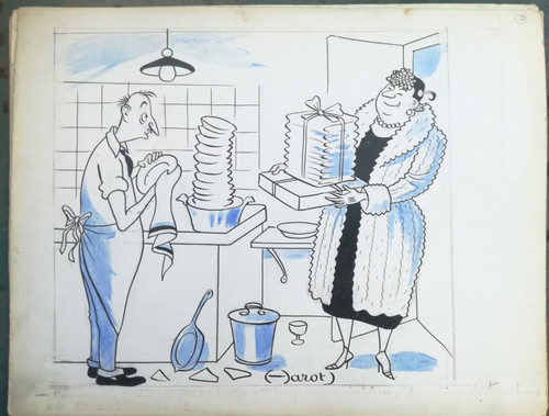 Ancien dessin humoristique