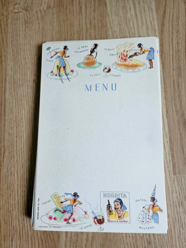Menu rhum negrita ex - rhum,