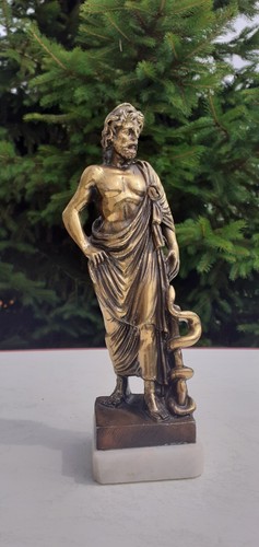Statuette asclèpios eskulap - statuette,