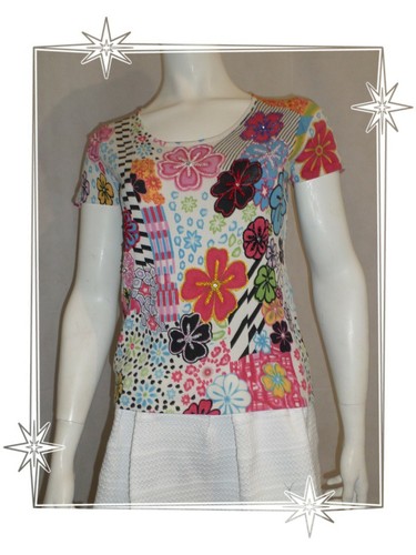 Pull blanc imprimé - ¶,