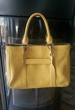 Ancien sac à main en cuir Longchamp 3d   Taille S 