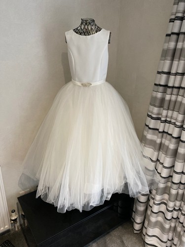 Robes blanches fleur - fille, uk