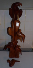 Oiseau sculpté en bois -