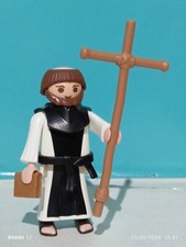 PLAYMOBIL x1 FIGURINE MOINE FRÈRE PRÊTRE INQUISITEUR ÉGLISE MÉDIÉVALE