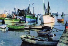 29 AUDIERNE BATEAUX DE PECHE DANS UN PORT BIGOUDEN