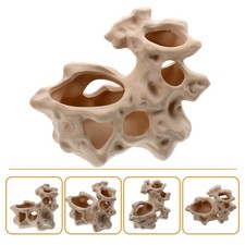  Aquarium Stone Cave Hideout Tank Tank Céramique Céramique Cave Pièce paysagère