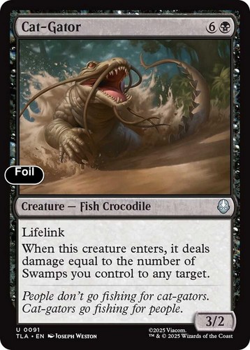 Cat gator foil avatar the - foil, 91
