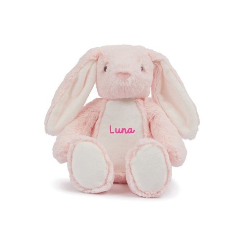 Mini peluche doudou - lapin, rose