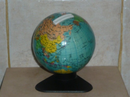 Ancien jouet mappemonde - jouet,