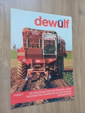 PROSPECTUS TRACTEUR DEBARDEUSE DEWULF R8000T TRAKTOR PROSPEKT 