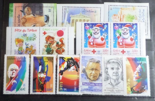 France lot timbres années - lot,