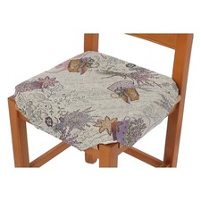 Coussin de chaise de cuisine rembourré avec ailettes LUXORY lavande